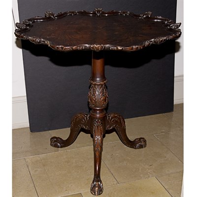 Lot 243 - George III Style Mahogany Tilt-Top Tea Table...