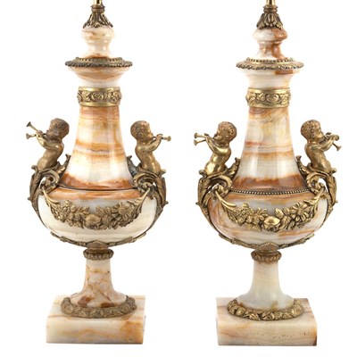 Lot 679 - Pair of Louis XVI Style Gilt-Metal Mounted...