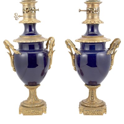Lot 688 - Pair of Louis XVI Style Gilt-Bronze and...