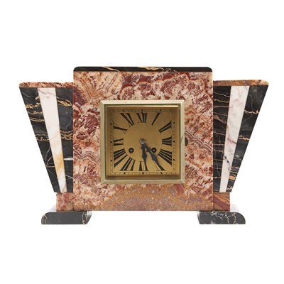 Lot 478 - Art Deco Marble Mantel Clock Circa 1930 Of...