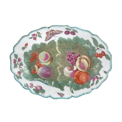 Lot 292 - English Porcelain Dish Probably Chelsea, third...