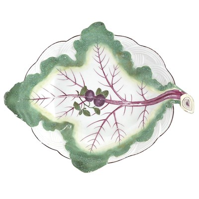 Lot 282 - English Porcelain Dish Probably Chelsea, third...