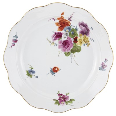 Lot 348 - Meissen Porcelain Charger 19th Century Of...