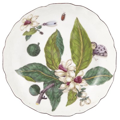 Lot 304 - English Porcelain Low Bowl Probably Chelsea,...