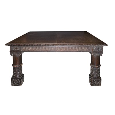 Lot 200 - American Renaissance Revival Carved Oak...