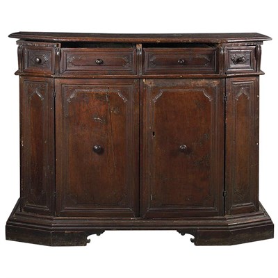 Lot 138 - Italian Baroque Walnut Side Cabinet 18th...