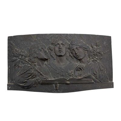 Lot 380 - Italian Bronze Eccliastical Portrait Relief...