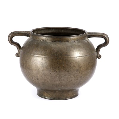 Lot 152 - Continental Bronze Pot 18th/19th Century Of...