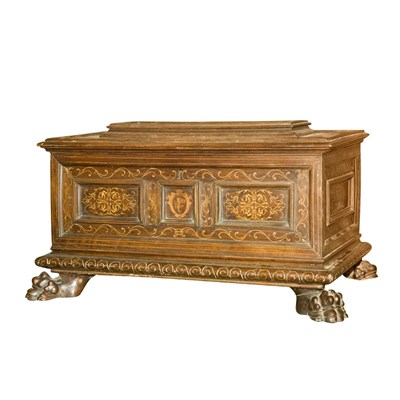 Lot 187 - Italian Baroque Marquetry Inlaid Walnut...