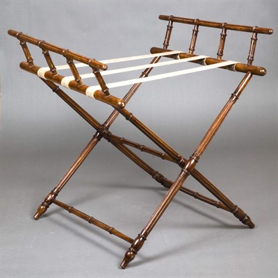 Lot 135 - Victorian Walnut Luggage Stand Height 28...