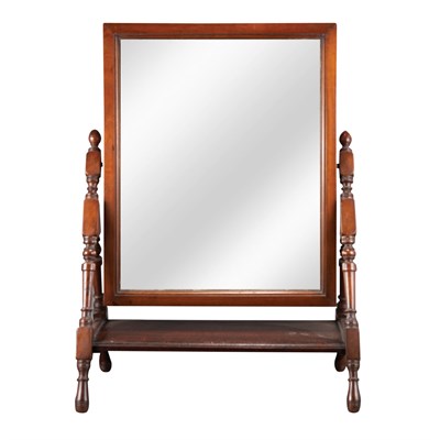 Lot 136 - Victorian Mahogany Shaving Mirror 19th Century...