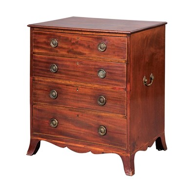 Lot 416 - George III Mahogany Chest of Drawers Late 18th...