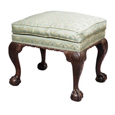 Lot 300 - George II Mahogany Stool 18th Century The...
