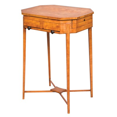 Lot 405 - George III Satinwood Sewing Table Circa 1780...