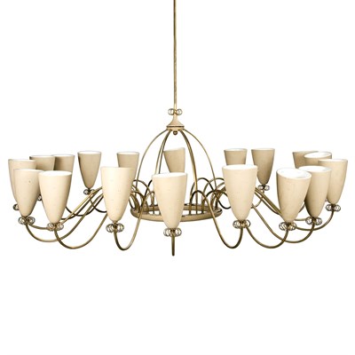 Lot 194 - Paavo Tynell Finnish, 1890-1973 Eighteen-Light...