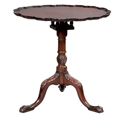 Lot 280 - George II Mahogany Tip-Top Table The circular...