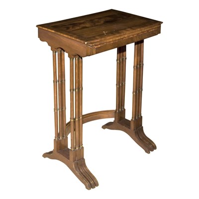 Lot 449 - Nest of Three Regency Style Mahogany Side...