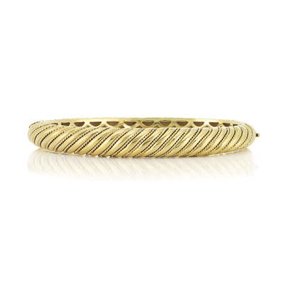 Lot 420 - Gold Bangle Bracelet