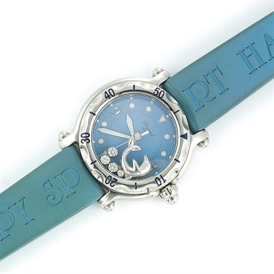 Lot 316 - Stainless Steel and Diamond Wristwatch, Chopard