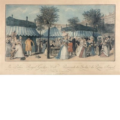 Lot 97 - Artist Unknown THE PALAIS ROYAL GARDEN WALK...
