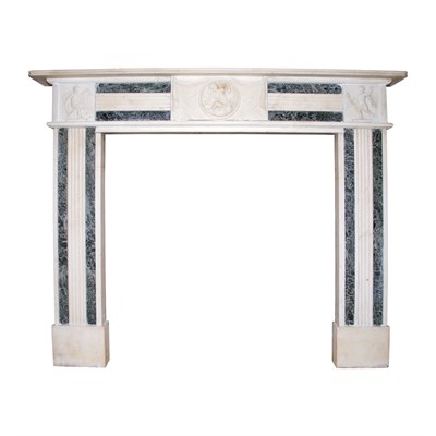 Lot 240 - Neoclassical Style White and Green Marble...