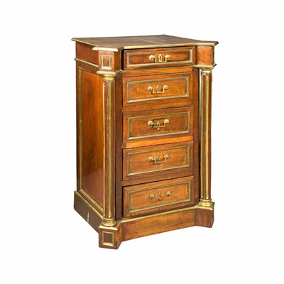 Lot 599 - Louis XVI Style Gilt-Metal Mounted Mahogany...