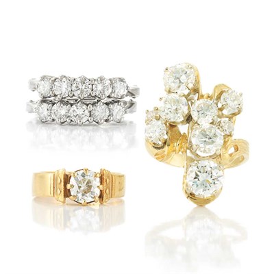 Lot 36 - Four Diamond Rings