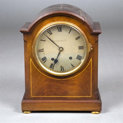 Lot 253 - American Mahogany Mantel Clock J. E. Caldwell...