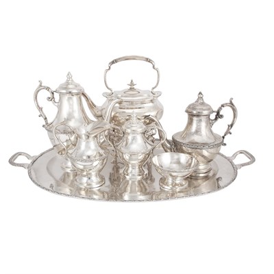 Lot 191 - Sterling Silver Six-Piece Tea and Coffee...