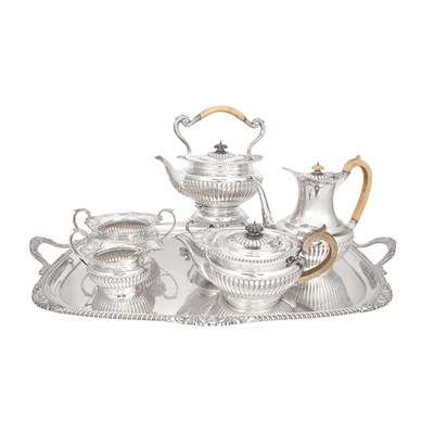 Lot 188 - English Sterling Silver Tea and Coffee Service...