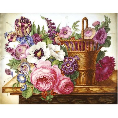 Lot 384 - Framed English Porcelain Plaque 19th Century...