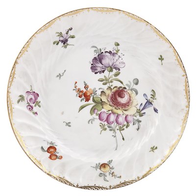 Lot 332 - Set of Eleven Dresden Gilt and Polychrome...