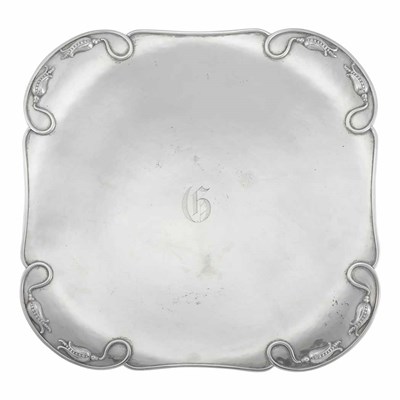 Lot 231 - Hand Made Sterling Silver Tray Of shaped...
