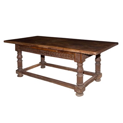 Lot 134 - English Baroque Carved Walnut Console Part...