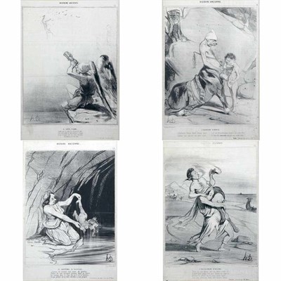 Lot 100 - Honore Daumier HISTOIRE ANCIENNE Four...