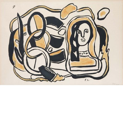 Lot 116 - After Fernand Leger TETE DE FEMME AVEC...