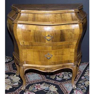 Lot 154 - Pair of Italian Fruitwood Commodes Height 28...
