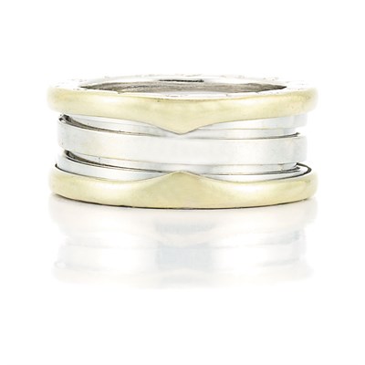 Lot 239 - Two-Color Gold Band Ring, Bulgari