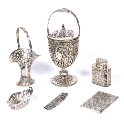 Lot 351 - Group of German 800 Quality Silver Table...