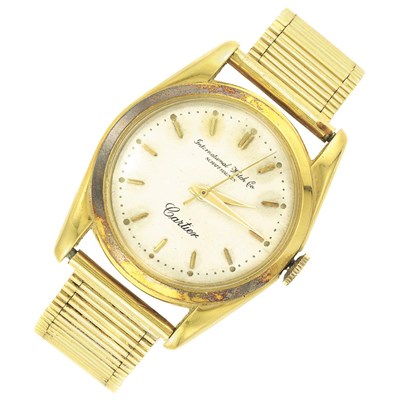 Lot 731 - Gentleman's Gold Wristwatch, International Watch Co., Schaffhausen, Cartier