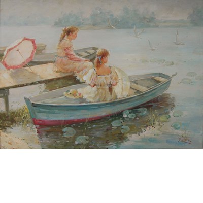 Lot 49 - Jean Louis Lefort French, 1875-1954 A Sunny...