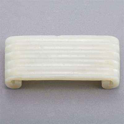 Lot 90 - Chinese Celadon Jade Brush Rest The...