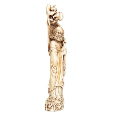 Lot 67 - Chinese Ivory Immortal 18th Century The figure...