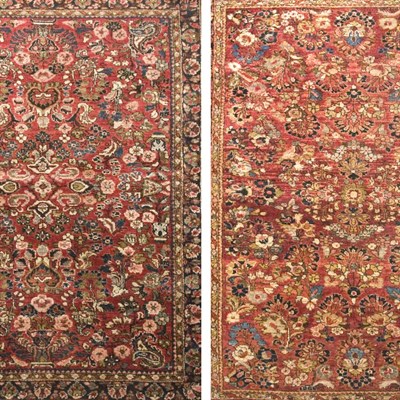 Lot 743 - Two Sarouk Rugs North Persia, circa 1925 Each...