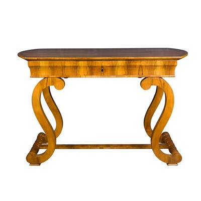 Lot 286 - Biedermeier Fruitwood Center Table Height 31...