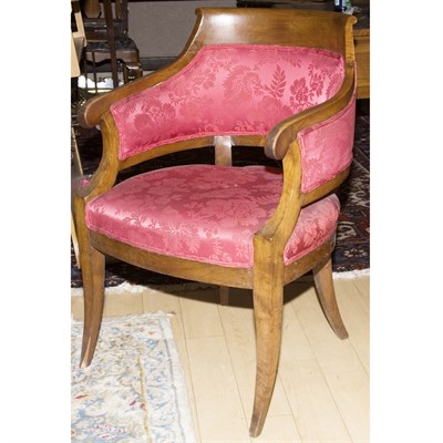 Lot 193 - Regency Style Fruitwood Bergere
