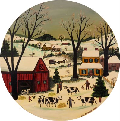 Lot 42 - Janet Munro American, b. 1949 Winter in Fly...