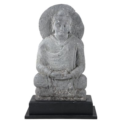Lot 28 - Ghandaran Gray Schist Figure of Buddha 2nd...