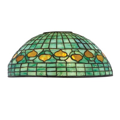 Lot 515 - Tiffany Studios Leaded Favrile Glass Acorn...