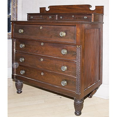 Lot 212 - American Empire Mahogany Chest of Drawers...